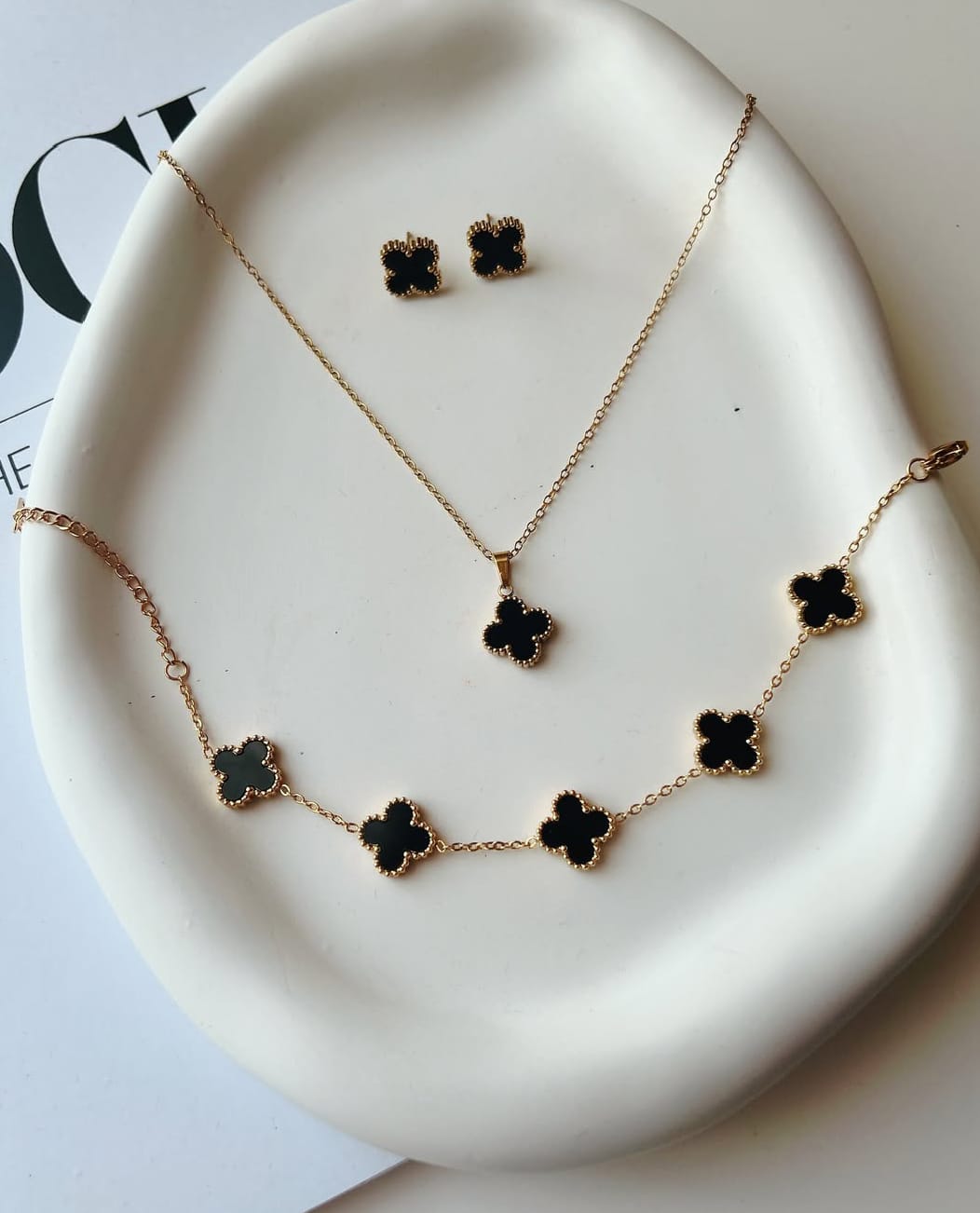 CLOVER PENDANT SET- BRACELET